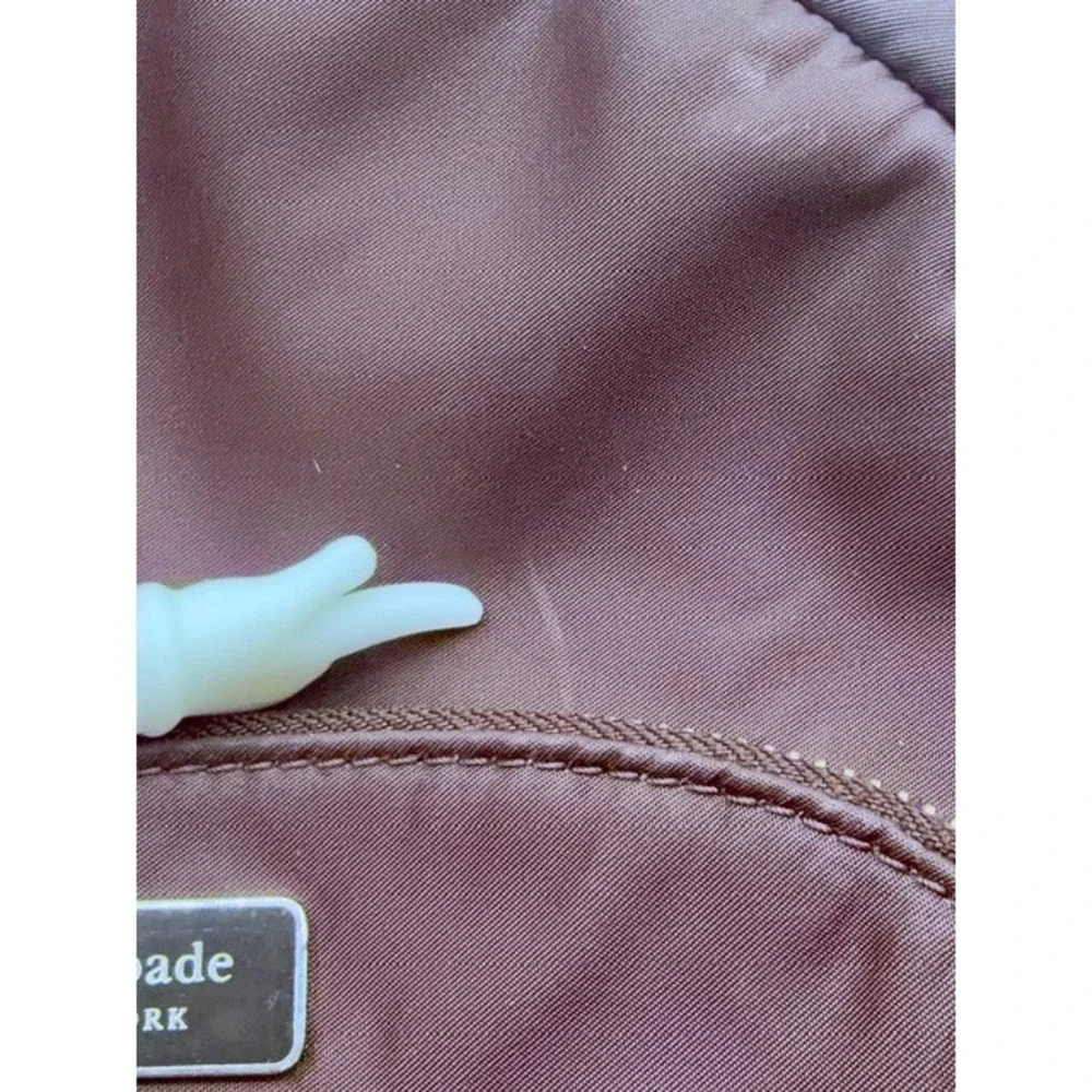 Kate Spade New York Nylon Messenger Bag Brown Floral‎ Strap Adjustable